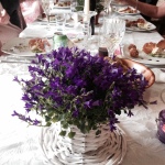 table setting, easter table, flowers on table, dinner table