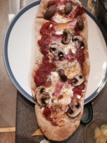 pizza, homemade pizza dough, long pizza
