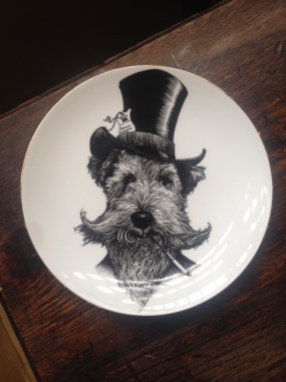 dog plate, liberty london,